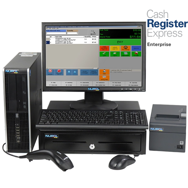 POS-Kassenschalterfunktionen und Hardware