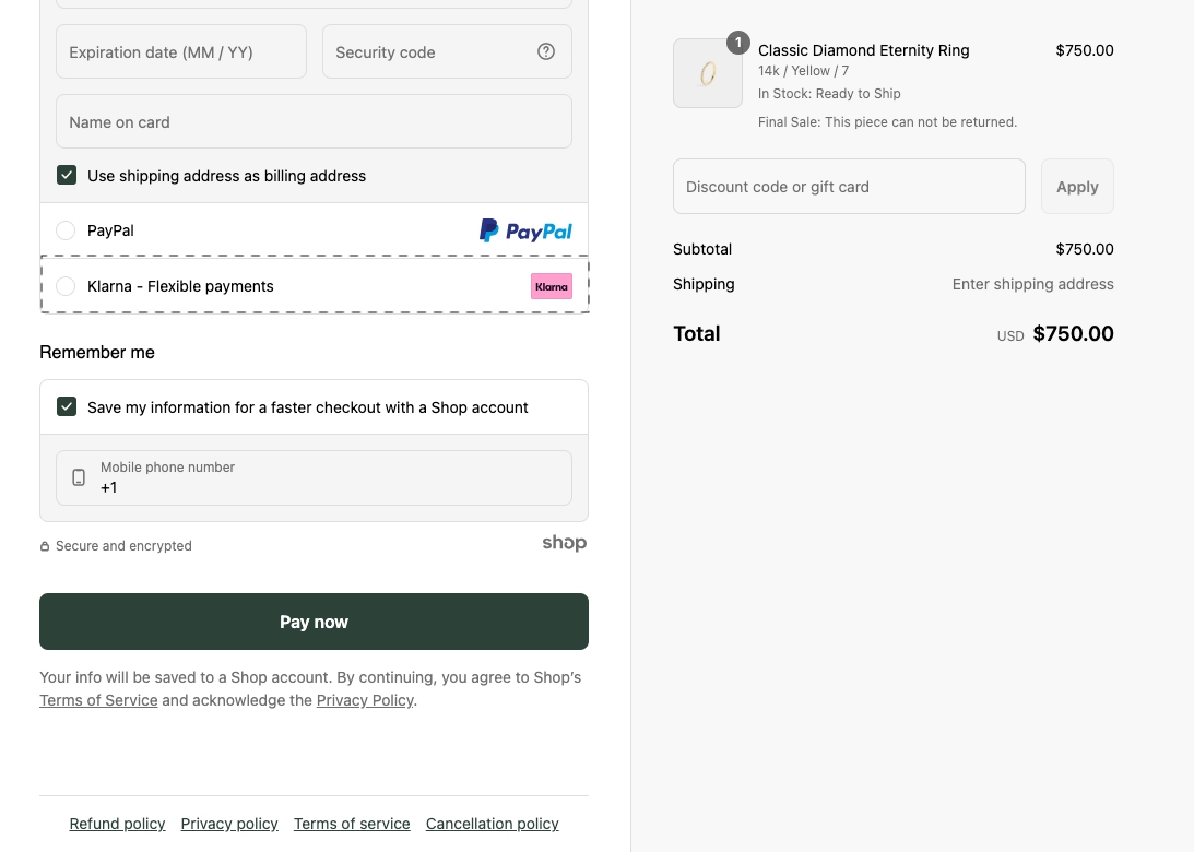 Optimización del proceso de pago más rápido