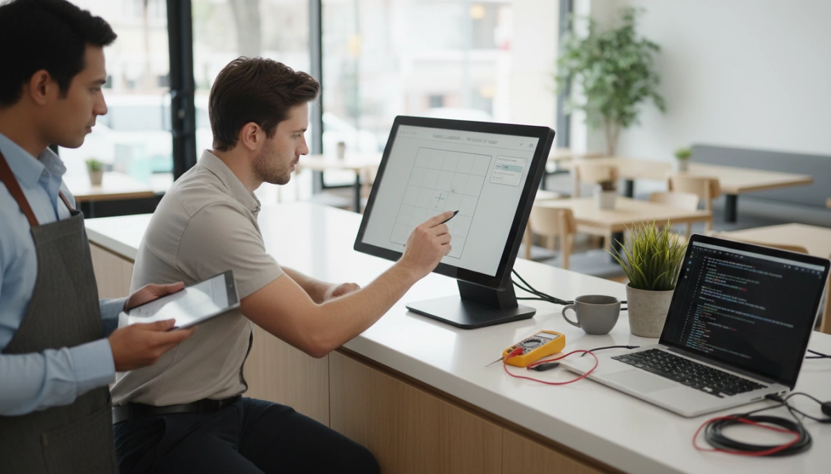 Калибровка и устранение неисправностей сенсорного экрана POS