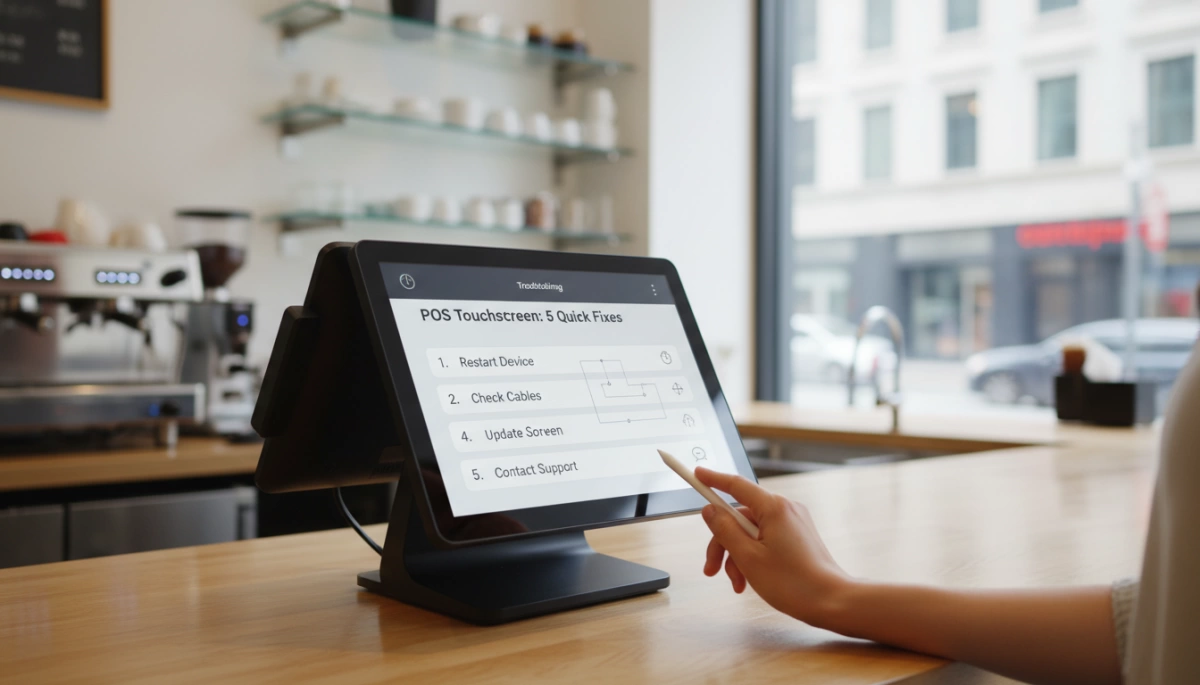 Шаги по устранению неисправностей сенсорного экрана POS