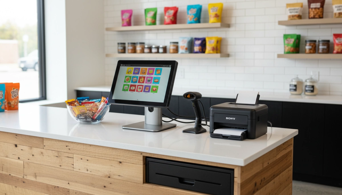 Hardware POS durevole per negozi di snack
