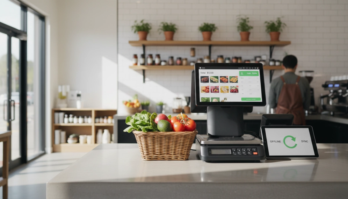 Fresh Market POS with Weighing & Offline Sync