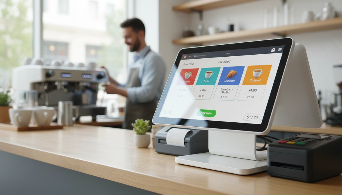 Merkmale des hochhellen POS-Terminal-Displays