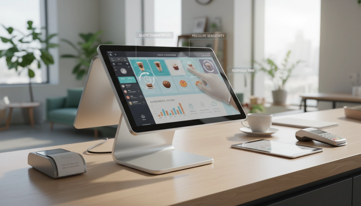 Faktoren für die Touch-Empfindlichkeit am POS-Terminal