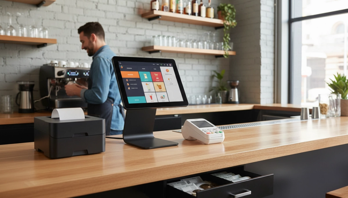 cash register POS hardware for bars