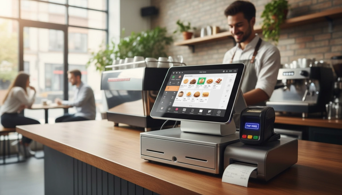 durable cash register POS terminal for cafés